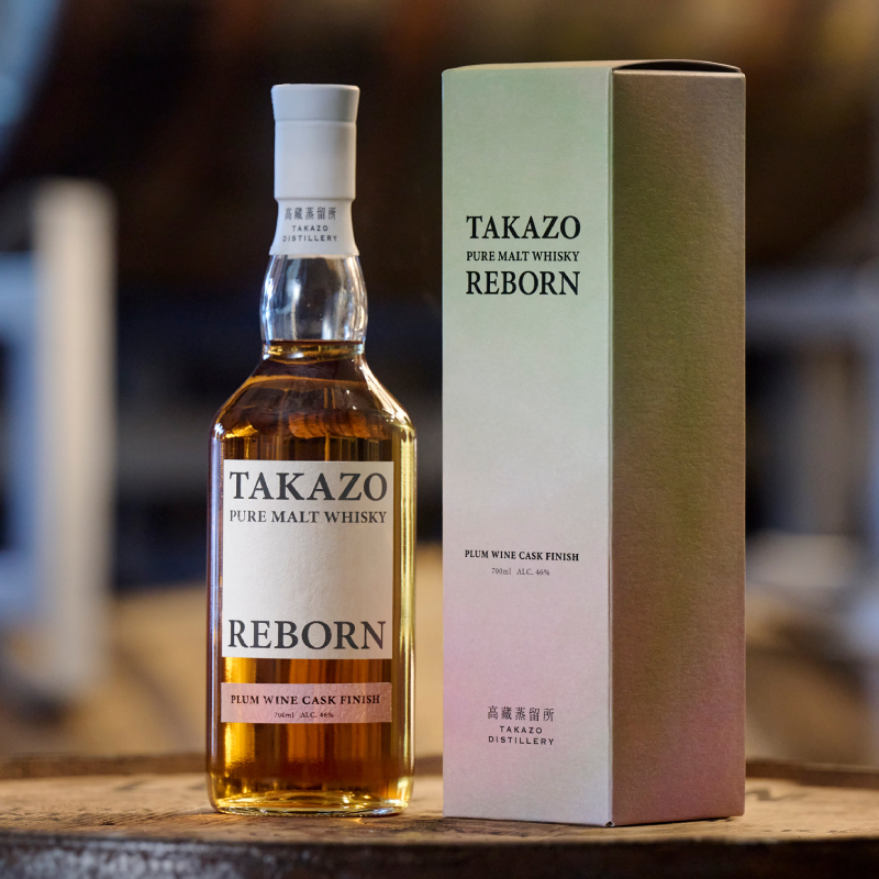 ALC.46% TAKAZO PURE MALT WHISKY PLUM WINE CASK FINISH